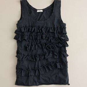 J. Crew Tissue rolling-ruffles Tank NWT